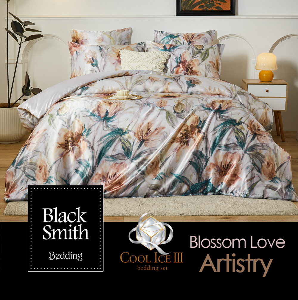 Black Smith 2901 Threads Cool Ice III Blossom Love Series Bedding Set_Artistry