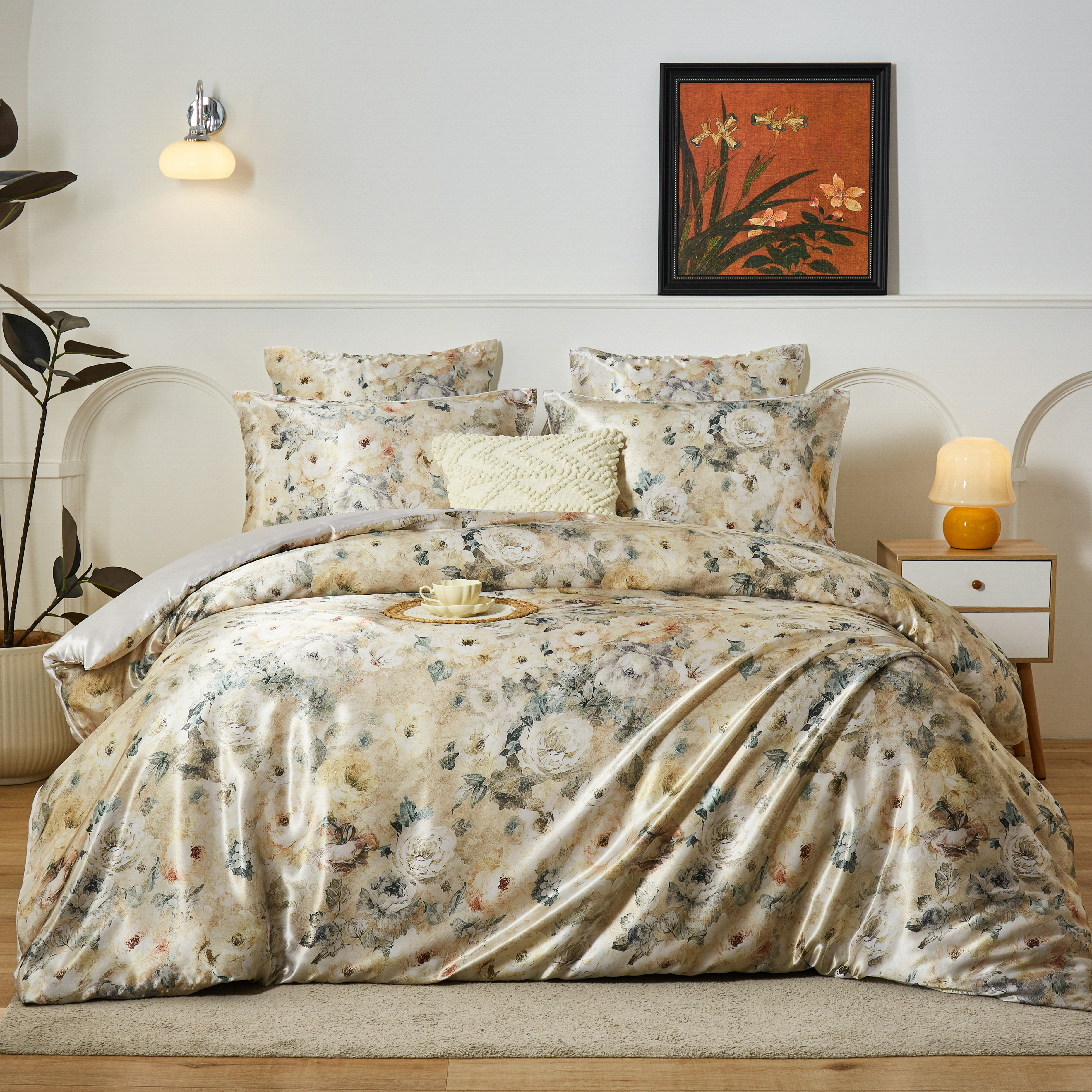 Black Smith 2901 Threads Cool Ice III Blossom Love Series Bedding Set_Poetry