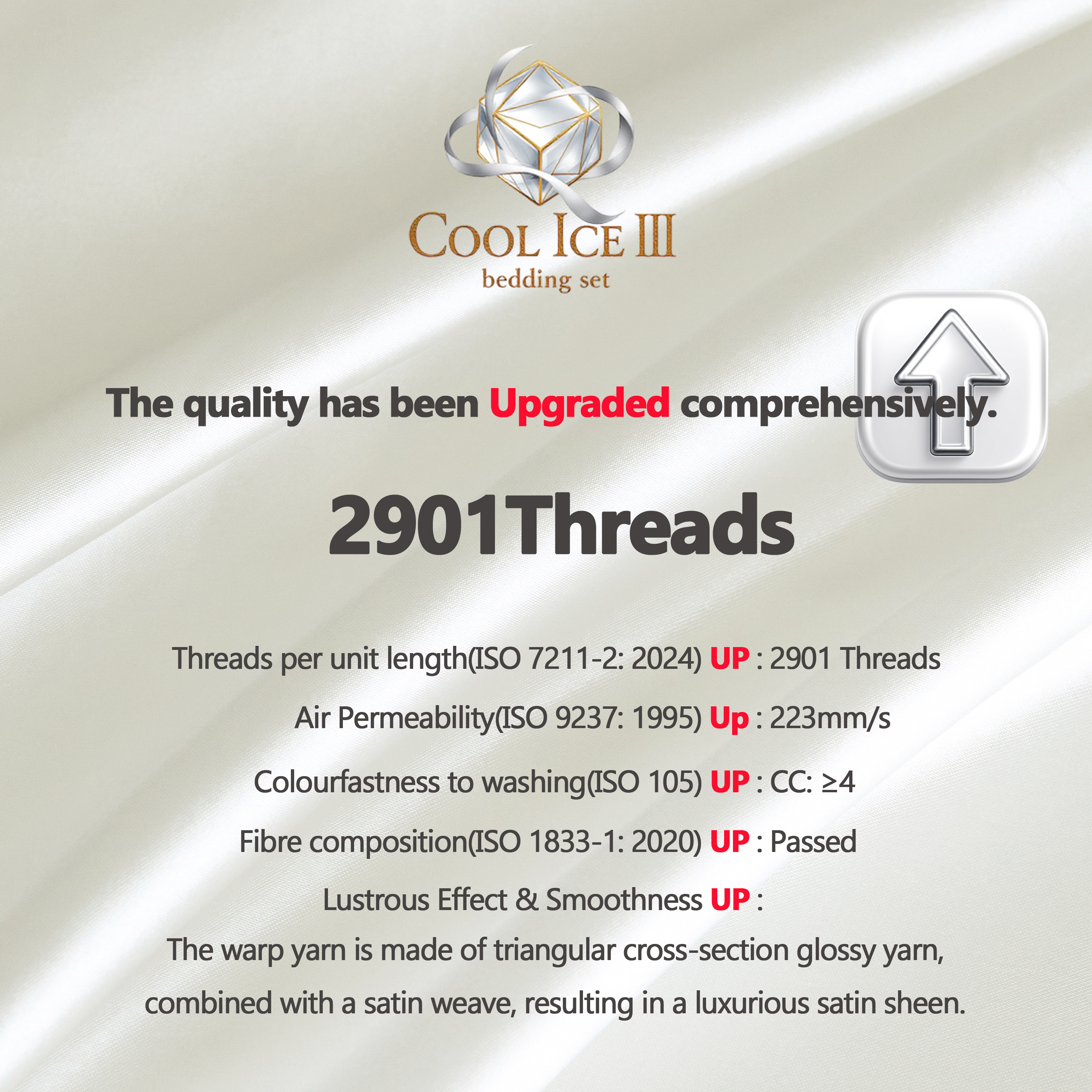 Black Smith -Moon White-2901 Threads Cool Ice III Pillow Case(2pcs)