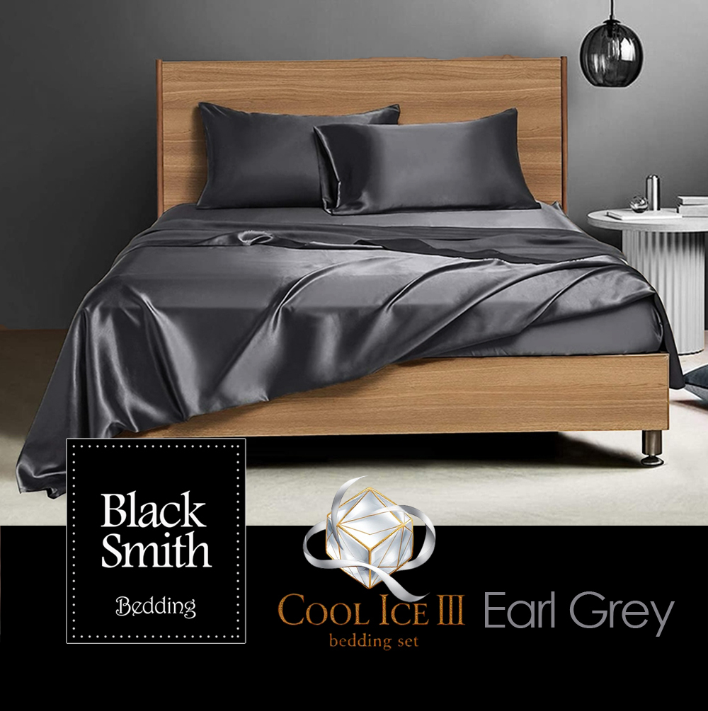 Black Smith 2901 Threads Cool Ice III Series Bedding Set_Earl Grey