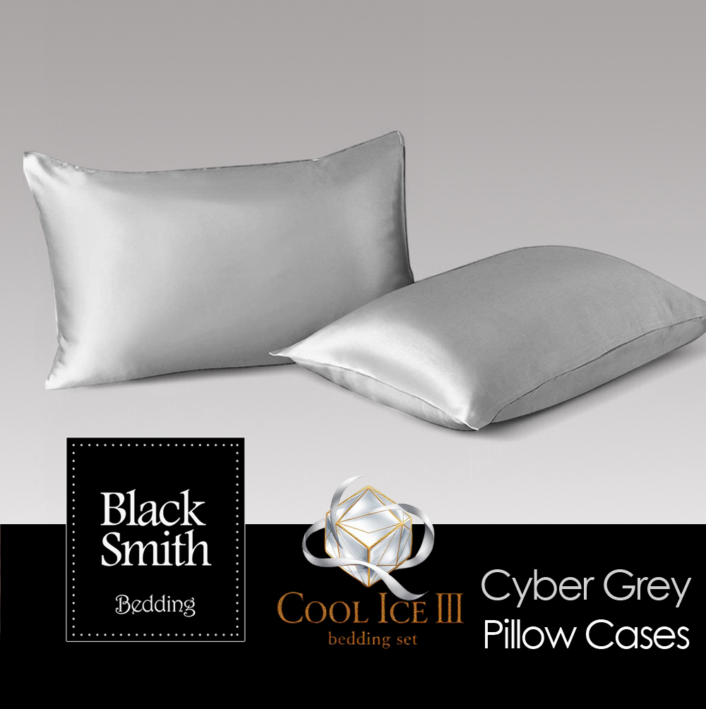 Black Smith -Cyber Grey-2901 Threads Cool Ice III Pillow Case(2pcs)