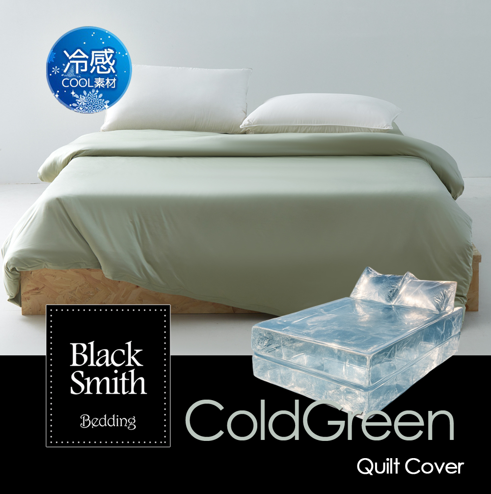 Black Smith Smart Forzen Antimicrobial Quilt Cover_ColdGreen