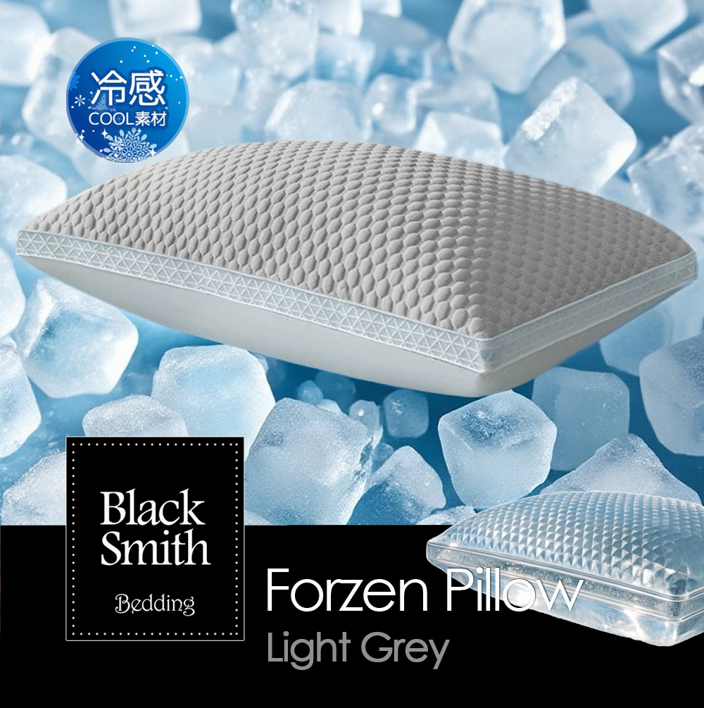 Black Smith Smart Forzen High Support Pillow 1pc_Grey