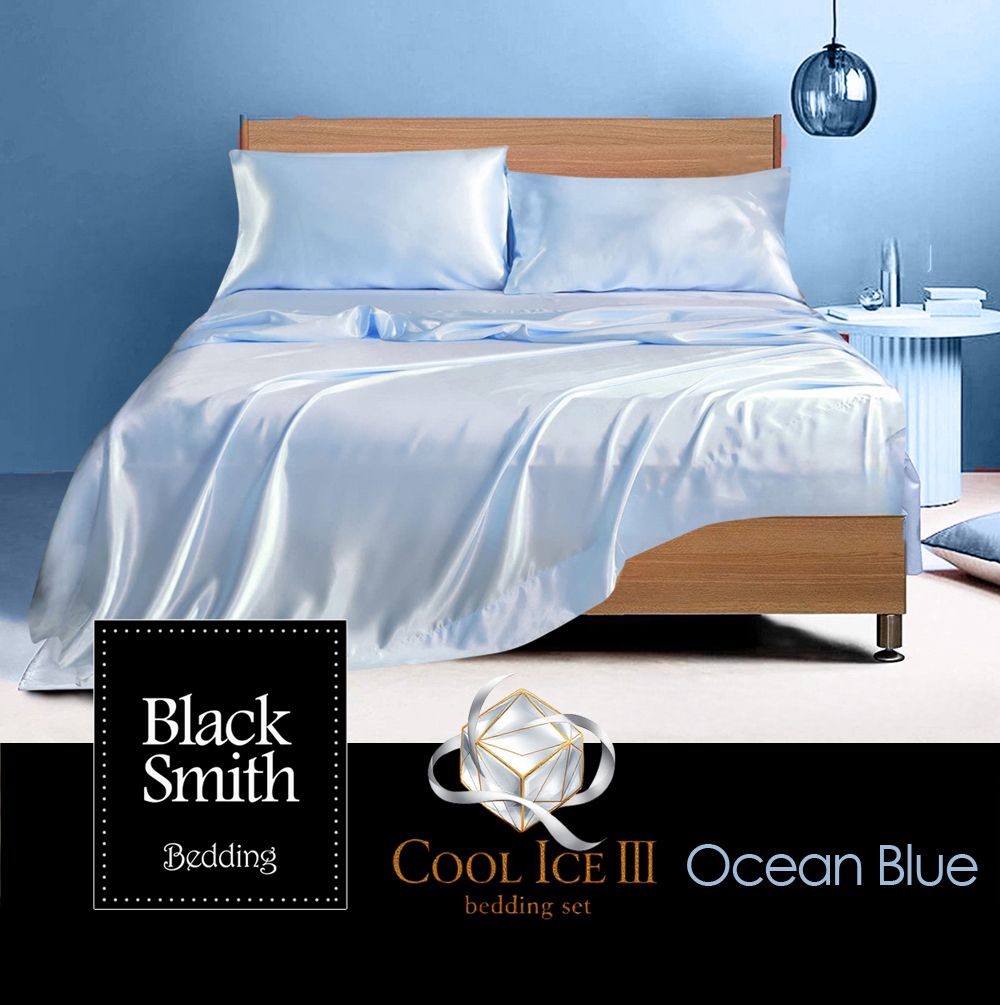 Black Smith 2901 Threads Cool Ice III Series Bedding Set_Ocean Blue