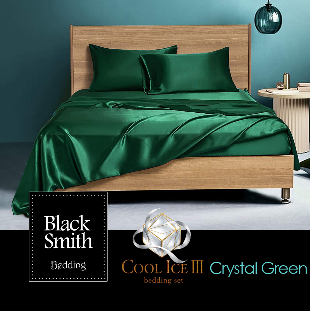 Black Smith 2901 Threads Cool Ice III Series Bedding Set_Cystal Green