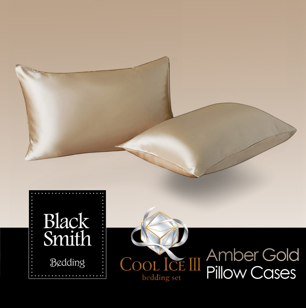 Black Smith -Amber Gold-2901 Threads Cool Ice III Pillow Case(2pcs)