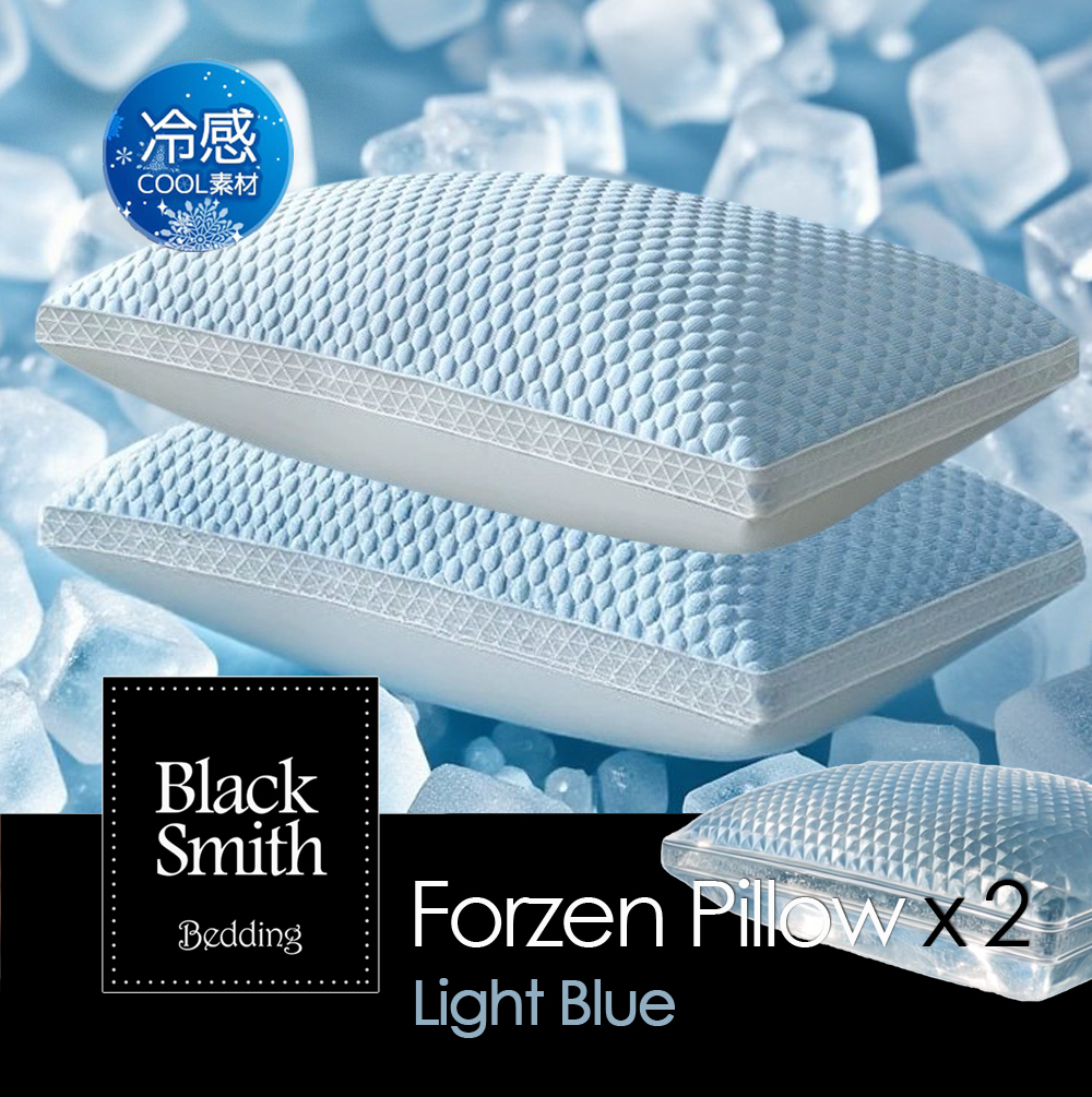 Black Smith Smart Forzen High Support Pillow 2pcs_Blue