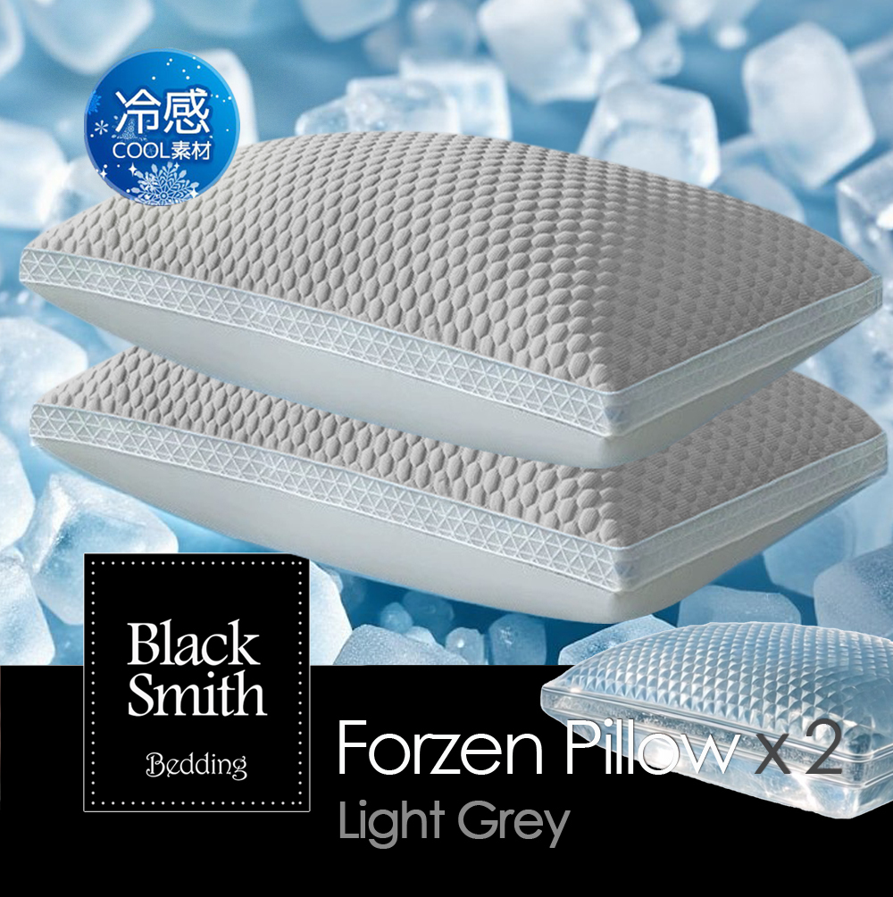 Black Smith Smart Forzen High Support Pillow 2pcs_Grey